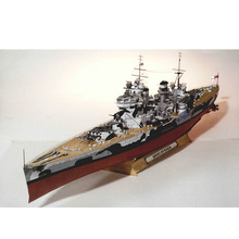 Paper Model DIY 83 cm Battleship HMS Prince of Wales Pepercraft Ship Funs Gifts Pepercraft Ship 2024 - buy cheap