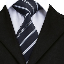 2017 Классический Полосатый одиночный галстук 100% Шелковый жаккардовый тканый галстук для мужчин качественный модный галстук на продажу DN-634 2024 - купить недорого