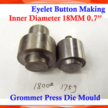 Molde de aço e metal com 18mm de diâmetro interno, 0.7 "/1800 # para prensa manual de ilhós 2024 - compre barato