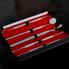 5pcs/6pcs Set Dental Tool Sets Mirror Stainless Steel Clean Mouth  Probe Tooth Care Kit Instrument Tweezer Hoe Sickle Scaler J11 2024 - buy cheap