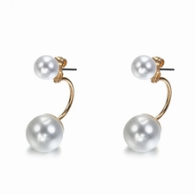 Korean Hot Fashion Simple Temperament White Pearl Round Stud Earrings for Women Bridal Wedding Jewelry Brincos Oorbellen Bijoux 2024 - buy cheap