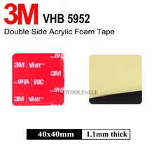 3M VHB 5952 High Sticky Acrylic Adhesive Foam Tape,Heat Resistant Waterproof High Viscosity foam Tape Size 40mm*40mm 10Pcs/Lot 2024 - buy cheap