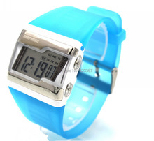 Женские спортивные часы с цифровым хронографом для девочек, силиконовые спортивные Водонепроницаемые многофункциональные часы 100 м 2024 - купить недорого