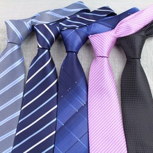 Mens Business Tie Formal Striped Dot Jacquard Wedding Necktie 8CM Classic Corbata Neckwear Gravata 2024 - buy cheap