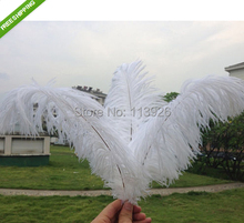 50pcs natural ostrich feathers 20-22inches 50-55cm white ostrich feather plumes for wedding party decoration stage performace 2024 - buy cheap