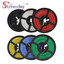 10 meters 32.8 ft 24AWG Flexible Rubber Silicone Wire Tinned copper line PCB DIY Electronic cable 10 colors to choose from 2024 - buy cheap