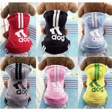 Winter Warm Pet Dog Clothes Soft Cotton Four-legs Hoodies Outfit For Small Dogs Chihuahua Pug Sweater Clothing Puppy Coat Jacket 2024 - buy cheap