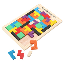 Wooden Tangram Puzzle Jigsaw Board Hand Game Brain Teaser Shape Matching Puzzle Kids Educational Jigsaw Toy 2024 - buy cheap