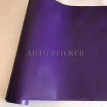 Película de vinilo mate púrpura de 50cm x 20 0cm/300cm, revestimiento para coche con burbuja sin aire, color morado mate 2024 - compra barato