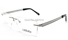 Titanium  Frameless glasses,rimless optical frame eyeglasses for cheap,newest fashion rimless glasses free shipping 2024 - buy cheap