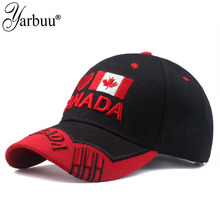 YARBUU-Gorra de béisbol con bandera de Canadá para hombre, sombrero de béisbol ajustable con cierre trasero, Bordado de letras, 2019 2024 - compra barato