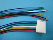 10 peças 2510 passo 2.54mm 7 pinos conector fêmea com 26awg 300mm cabo de derivações 2024 - compre barato