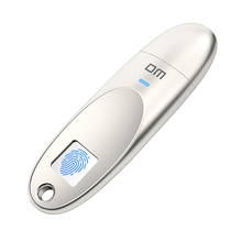 DM PD062 USB флеш-накопитель с распознаванием отпечатков пальцев, зашифрованный 128 ГБ, флеш-накопитель 64 ГБ, флеш-накопитель с защитой памяти usb 3,0, высокоскоростной диск 2024 - купить недорого
