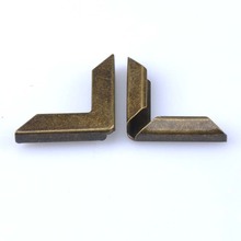 BronzeMetal-Libro de esquina Trilateral de 20 piezas, álbumes de menús, carpetas, protectores de esquinas para cajas, decoración dorada, 30x30x6mm, CP1573 2024 - compra barato