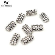 Conectores para brazaletes de plata plateada del Tíbet, 15x7,5mm, Charms para pulseras, accesorios Diy, bisutería, 20 Uds. AC-013 2024 - compra barato