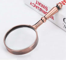 6X Handheld Metal newspapers Reading Magnifier 6 times magnifying glass antique jade observation testing for old Man or children 2024 - buy cheap