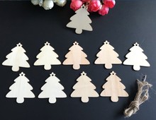 20 unids/lote nueva decoración del árbol de Navidad de muñeco de nieve Ángel madera adorno DIY árbol de Navidad colgante DIY artesanía de madera MQ 002 2024 - compra barato