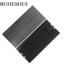 Buheshui 5v 260ma módulo de célula solar monocristalino carregador painel solar diy para bateria 3.7v luz educação 131*61*2mm 2024 - compre barato