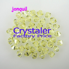 K9 Crystal 5301# Grade AAAA  jonquil color  3mm  4mm 6mm 8mm  glass Bicone Beads 2024 - buy cheap