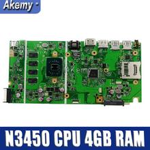 X541na placa-mãe para For Asus x541na portátil placa-mãe x541n teste 100% ok n3450 cpu 4 núcleos 4 gb ram 2024 - compre barato