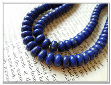 5*8MM 156Pcs/2strands abacus shape Natural Stone Imitation lapis lazuli Bead Strands Semi-precious Stone Jewelry Beads 2024 - buy cheap