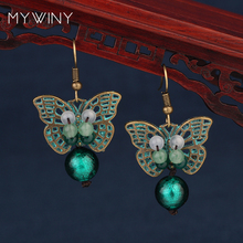 MYWINY-pendientes colgantes de estilo étnico, joyería de mariposa, Estilo vintage 2024 - compra barato