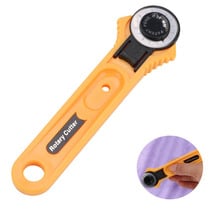 28mm Rotary Cutter Knife Rotary Blade Cutter Patchwork Fabric Leathercraft  Tool Circular Cutter Safety Handle with Blade Cover 2024 - buy cheap