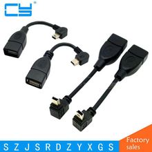 Мини-USB к USB otg адаптер Mini 5Pin к A/F OTG хост-кабель под углом 90 градусов для HTC Samsung Moto USB-кабель 2022 - купить недорого