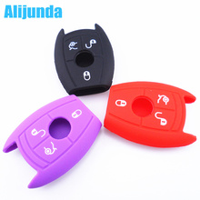 Alijunda silicone car Key covers for Mercedes B-enz C E S class coupe CLS CLA GL G M R320 S400 SLK AMG 2024 - buy cheap