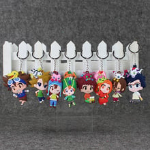 Llavero con colgante de animales para niños, llaveros de dibujos animados de Anime, Digimon Adventure, de PVC, 7-8cm, 8 unids/lote 2024 - compra barato