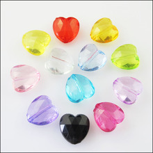 Fashion 40Pcs Mixed Plastic Acrylic Clear Lovely Star Spacer Beads Charms 15mm 2024 - buy cheap