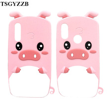 3D Cartoon Case For Huawei P30 Lite Y5 2018 Y6 Prime 2018 P Smart 2019 Fundas Cute Piglet Pink Soft Silicone Phone Back Cover 2024 - buy cheap