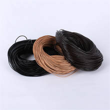 2meter 1.0/1.5/2/2.5/3/4/5mm Round Real Genuine Leather Cord Rope/String/Wire for Necklace Bracelet DIY Jewelry Making 2024 - buy cheap