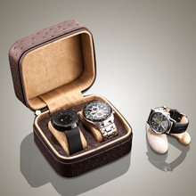 Yao-caja de reloj de cuero PU con 2 ranuras, almacenamiento de reloj de viaje a la moda, bolsa de regalo de joyería B019 2024 - compra barato