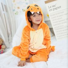 Pijama de una pieza para niños, ropa de dormir de una pieza, disfraz de Halloween, dinosaurio, dragón, Anime 2024 - compra barato