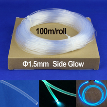 Side Glow PMMA Fiber Optic Cable 100m/roll 1.5mm Car Outline decoration car use lighting cable decorative stairs fibers optical 2024 - buy cheap