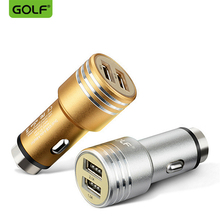 Metal Bullet 2.1A 1A Dual USB Output Fast Charging Auto Car Charger for iPhone Samsung Xiaomi Redmi Huawei Honor Android Phone 2024 - buy cheap