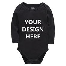 2020 Brand Solid Baby Clothes Personalized Customization Cotton Summer Baby Rompers 0-24 Months Newborn roupa de Bebes Clothing 2024 - buy cheap