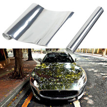 Car Electro Vinyl Film Coating Fiber Chrome  Silver Wrap Stickers Self-Adhesive Decal Styling 5.9In x 60In 2024 - buy cheap
