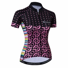 Camiseta de Ciclismo para mujer, Maillot de carreras de montaña, color negro y rosa, 2019 2024 - compra barato
