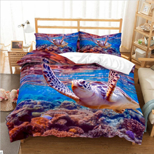 Yi chu xin kids bedding set Turtle queen size comforter sets duvet cover set with pillowcase  bed comforter Ocean World 2024 - buy cheap