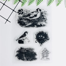 11*16 Bird Transparent Clear Stamps Bullet Journal Supplies Seal For DIY Scrapbooking Stamp Sentiment Photo Album Craft YZ009 2024 - buy cheap