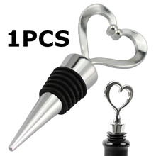 1Pcs  Elegant Heart Shaped Red Wine Champagne Collection Wine Bottle Stopper Twist 301-0606 2024 - buy cheap