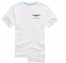 Новое поступление, летняя футболка с маленьким логотипом Aston martin, мужская и женская модная футболка 2024 - купить недорого