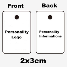 1000pcs/lot 2*3cm Mini Paper Tags Customized Garment Tags Clothing Hang Tag Jewelry Tags Print Personal Logo 2024 - buy cheap