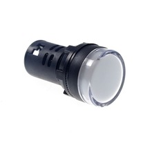 Luz de señal LED, 5 uds., blanca, 220VAC, 22mm, montaje de señal de potencia, 50mm de altura 2024 - compra barato