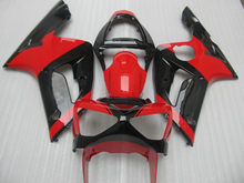 Набор обтекателей для кузова Kawasaki Ninja ZX6R 03 04 красного и черного цвета, набор обтекателей для литья под давлением ZX6R 2003 2004 OT03 2024 - купить недорого