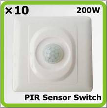 Wholesales high quality 86*86mm 200w infrared sensor switch inductve switch 10-250V white 2024 - buy cheap