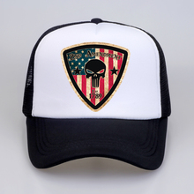 fashion Amendment Punisher Print Hat Snapback Baseball Cap For Men Summer Baseball Mesh Net Trucker Cap Dad Hat 2024 - buy cheap