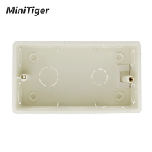 Minitiger-caja de montaje de pared, Cassette interno, caja trasera blanca de 137x83x56mm para Interruptor táctil estándar y enchufe de 146mm x 86mm 2024 - compra barato